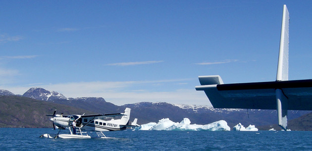 A stop in the far North during a ferry flight.